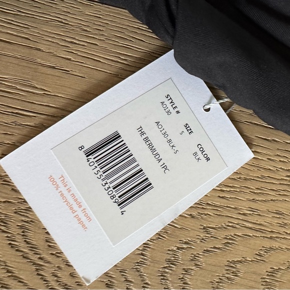 Andie The Bermuda One Piece Black Small $128 - Picture 2 of 4